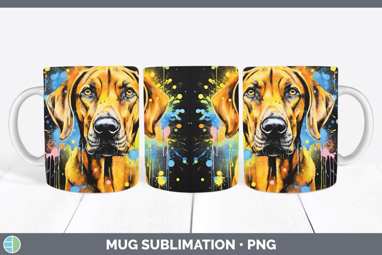 GorgeousNeon Mug Wrap design.