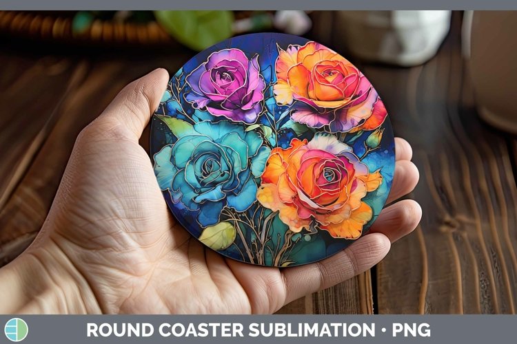 GorgeousNeon Round Coaster design.