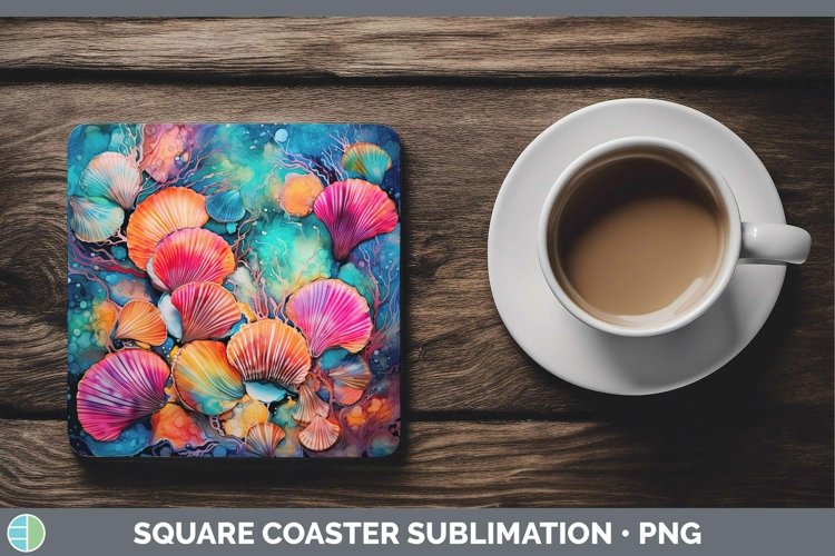 GorgeousNeon Square Coaster design.