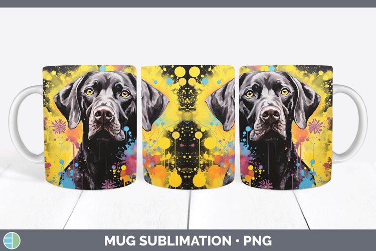GorgeousNeon Mug Wrap design.