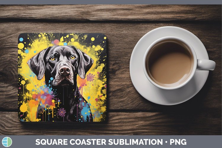 GorgeousNeon Square Coaster design.