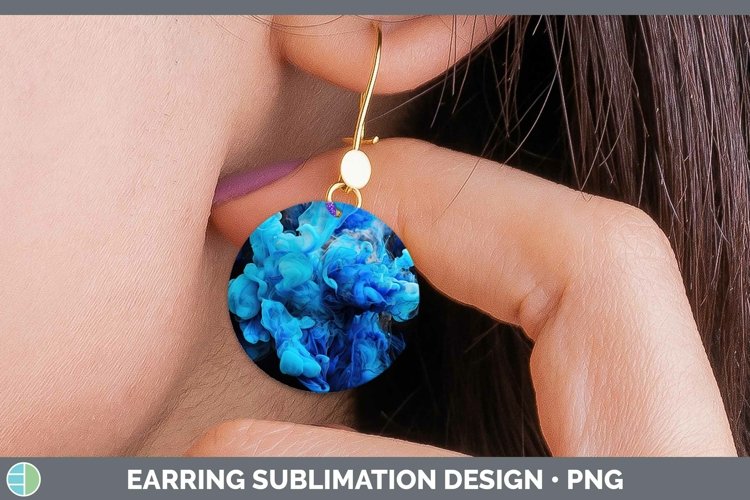 GorgeousNeon Splash Round Earrings design.