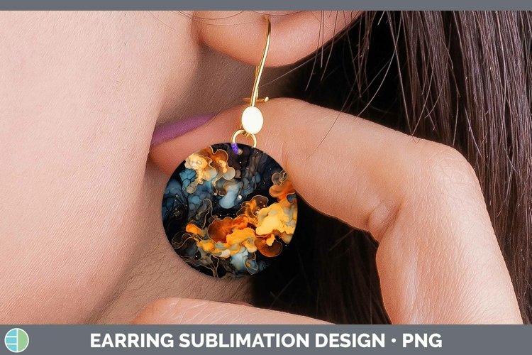 GorgeousNeon Splash Round Earrings design.