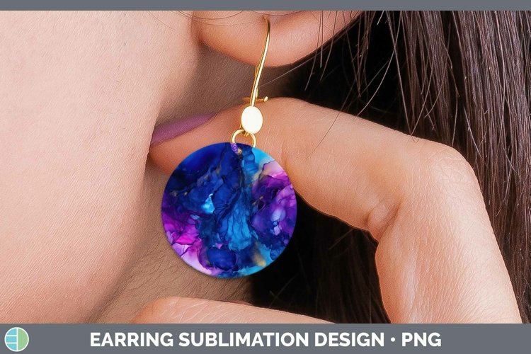 GorgeousNeon Splash Round Earrings design.