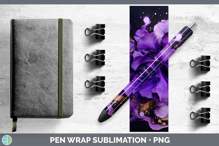 GorgeousNeon Splash Pen Wrap design.