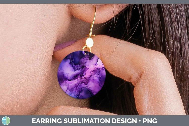 GorgeousNeon Splash Round Earrings design.