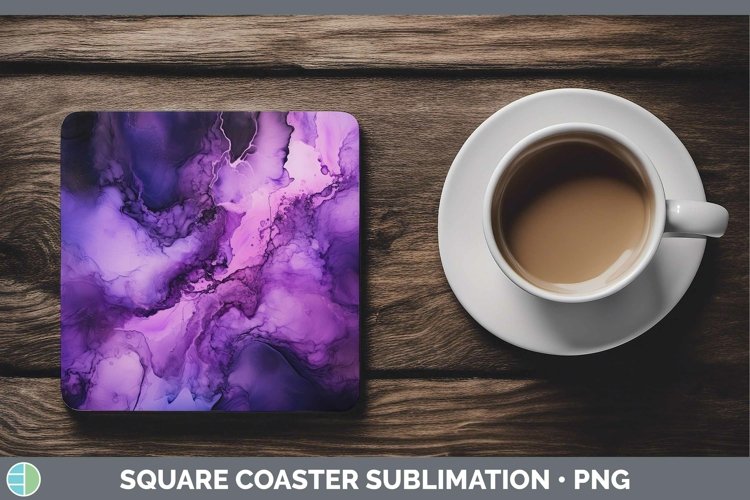 GorgeousNeon Splash Square Coaster design.