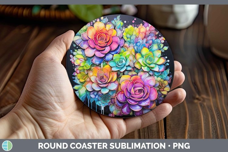 GorgeousNeon Round Coaster design.
