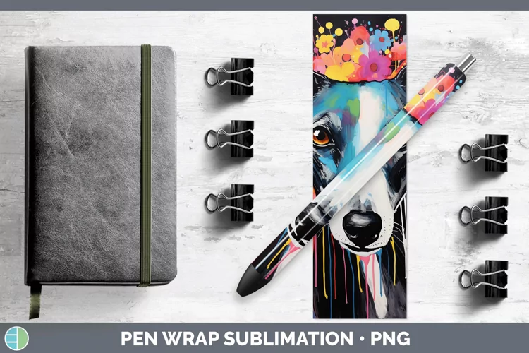 Neon Whippet Pen Wrap Sublimation Epoxy Pen Designs