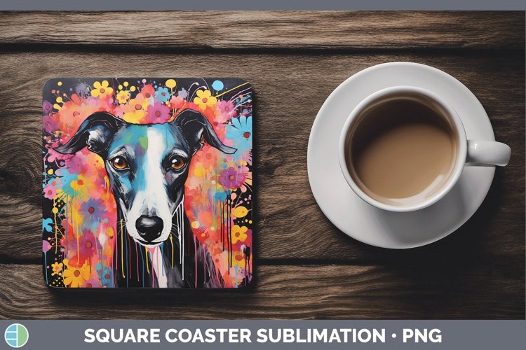 GorgeousNeon Square Coaster design.