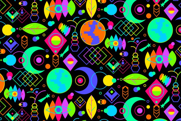 Neon Mystical Pattern