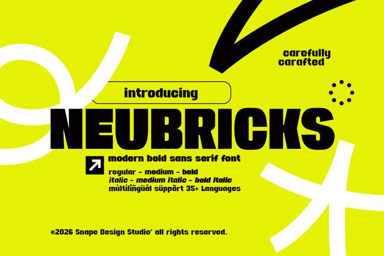 Neubricks - Bold Sans Serif Font