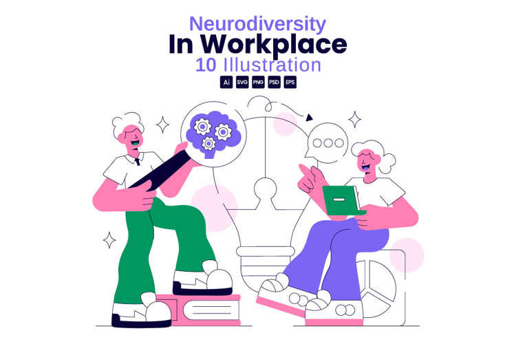 10 Neurodiversity in Workplace Illustration