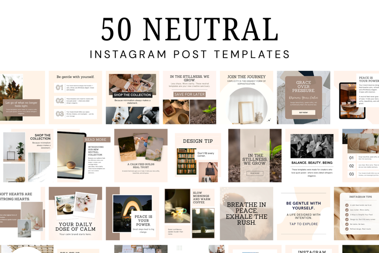 Canva Neutral Instagram Post Template