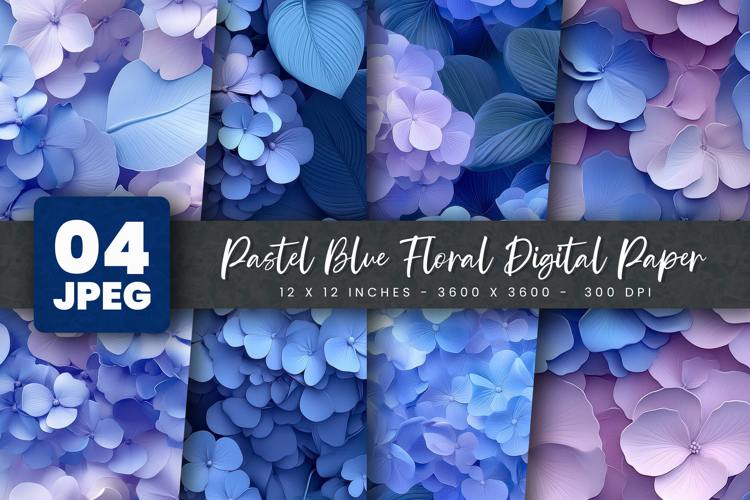 Blue Flowers Clipart Image 16