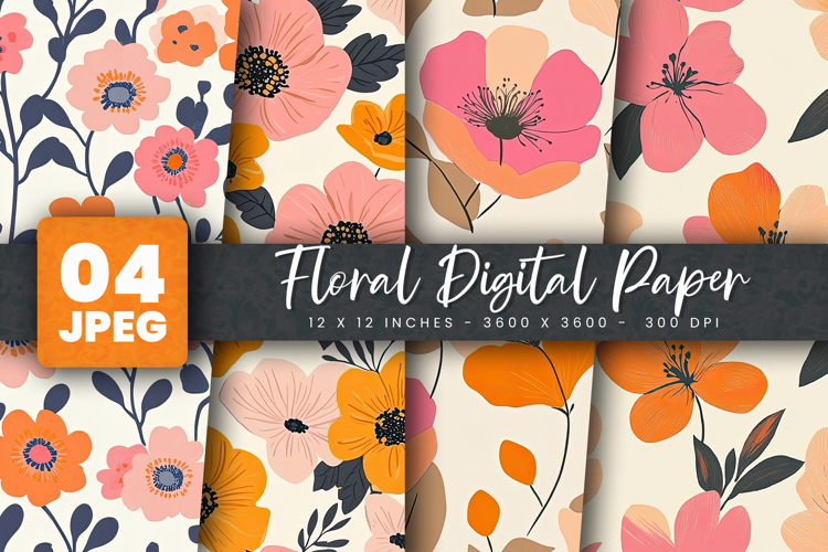 Floral Digital Paper