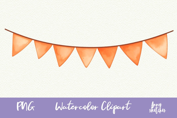 Flag Bunting PNG Halloween Ghost Cafe Clipart Sublimation