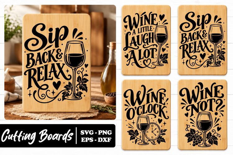 Wine Sip Back Relax Quotes SVG PNG