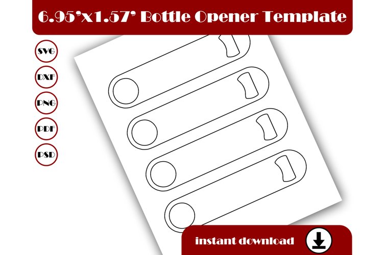 Bottle Opener Template, Beer Bottle Opener, Sublimation