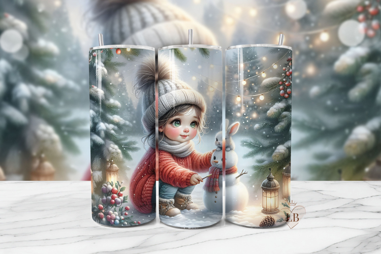 Winter Wonderland Christmas Tumbler Wrap PNG