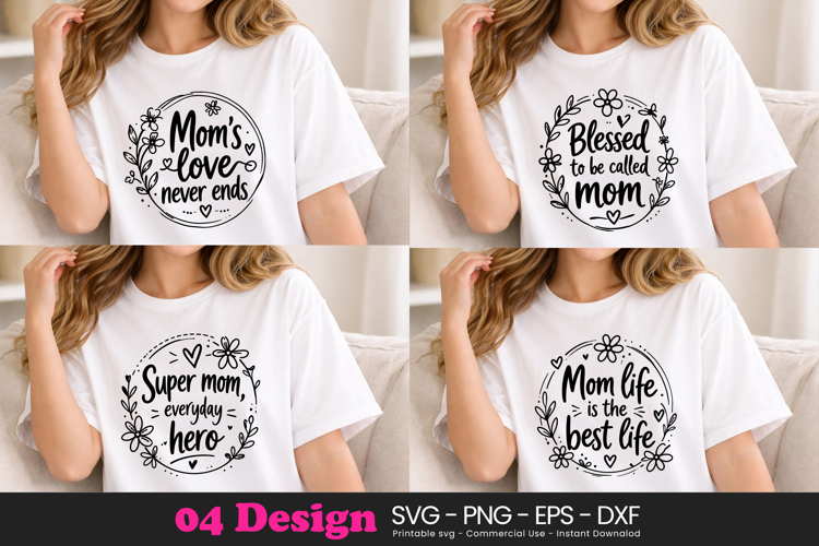 Inspirational Mom Quotes SVG PNG Sublimation Design
