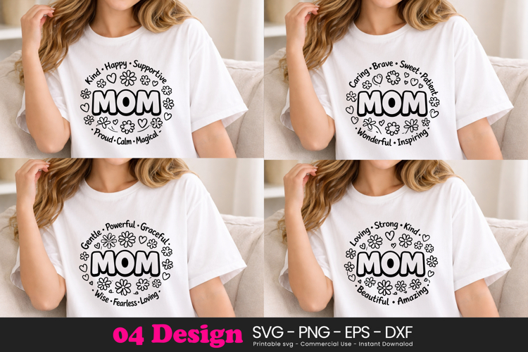 Love and Family Mom Quotes SVG PNG Sublimation Design