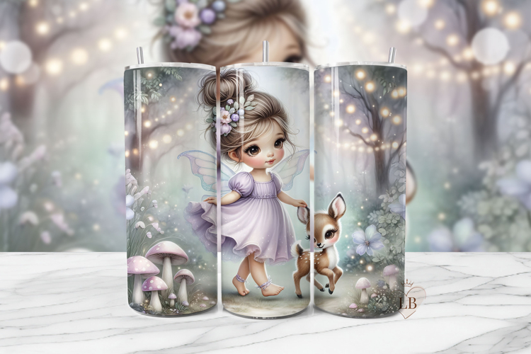 Fairy Sublimation PNG | 20oz Tumbler Seamless Wrap
