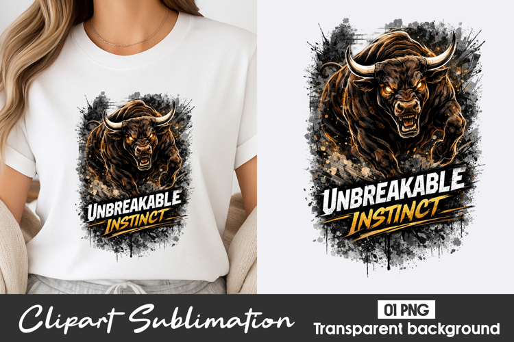 Unbreakable Instinct Bison Clipart PNG
