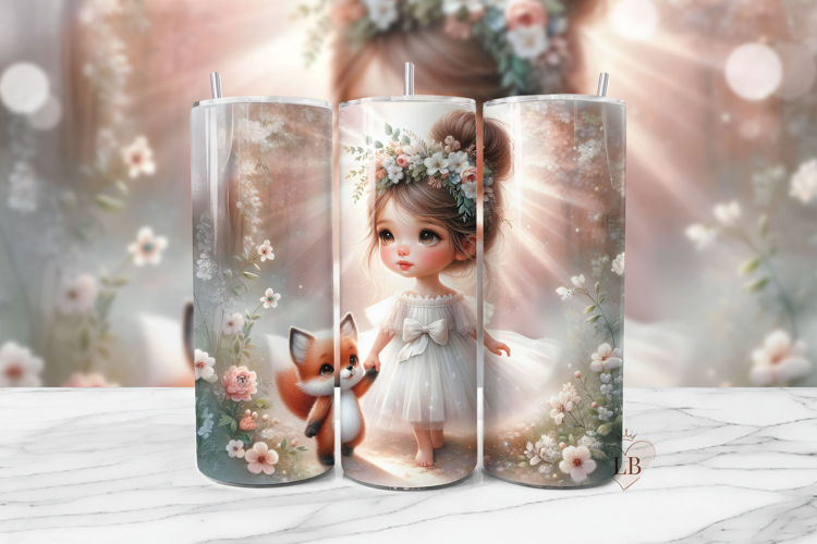 Fox Sublimation PNG | 20oz Tumbler Seamless Wrap