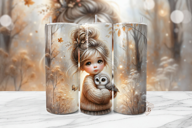 Owl Sublimation PNG | 20oz Tumbler Seamless Wrap