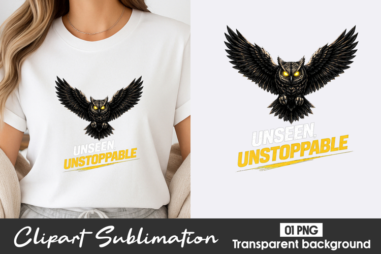 Unseen Unstoppable Owl Clipart PNG