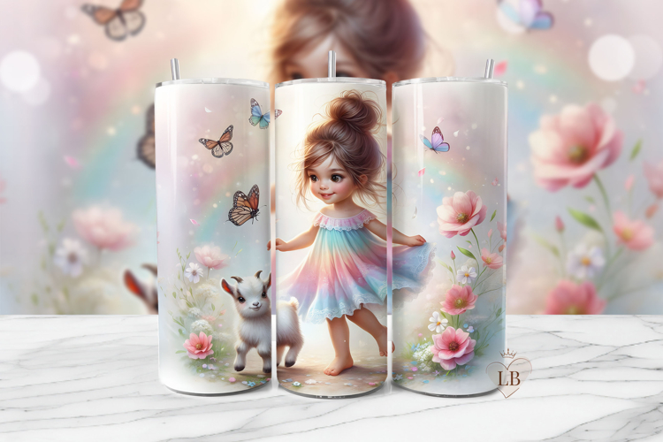 Goat Sublimation PNG | 20oz Tumbler Seamless Wrap