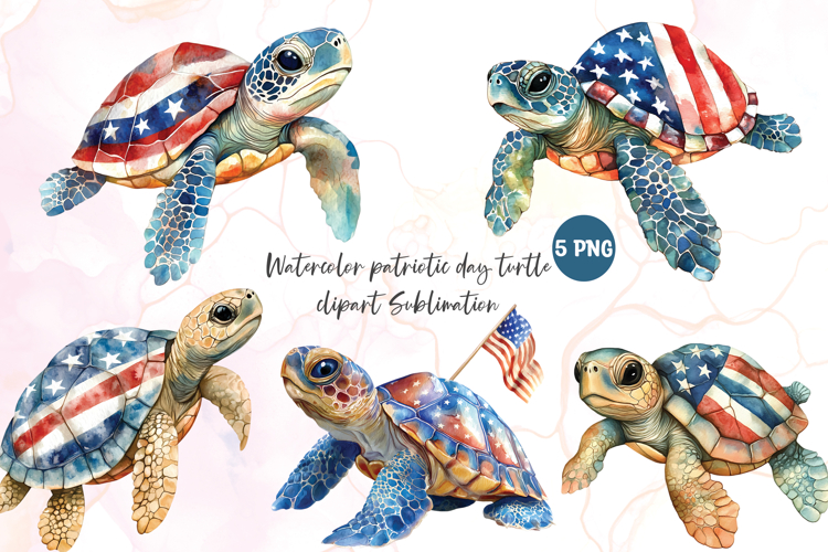 Cute Turtle Clipart Image 7