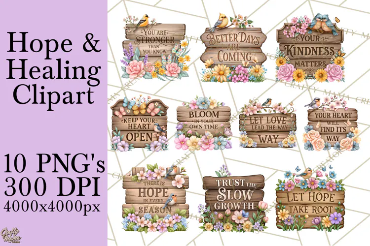 Floral Hope and Healing Inspirational Sympathy Quotes