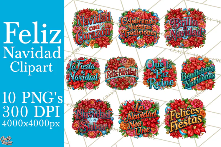 Feliz Navidad Clipart | Latino Culture Christmas