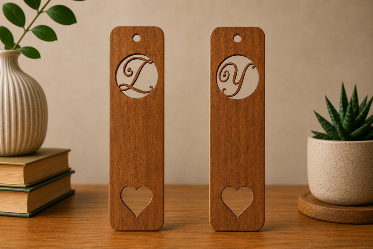 Personalized Letter Laser Cut Page Marker