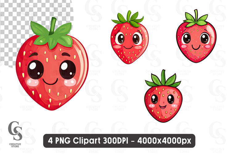 Kawaii Strawberry Png