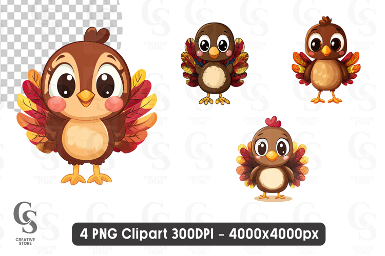Cute Turkey Clipart Image 10