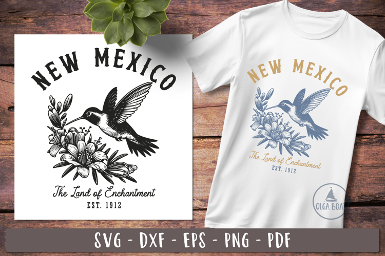 New Mexico svg | Vintage United states design