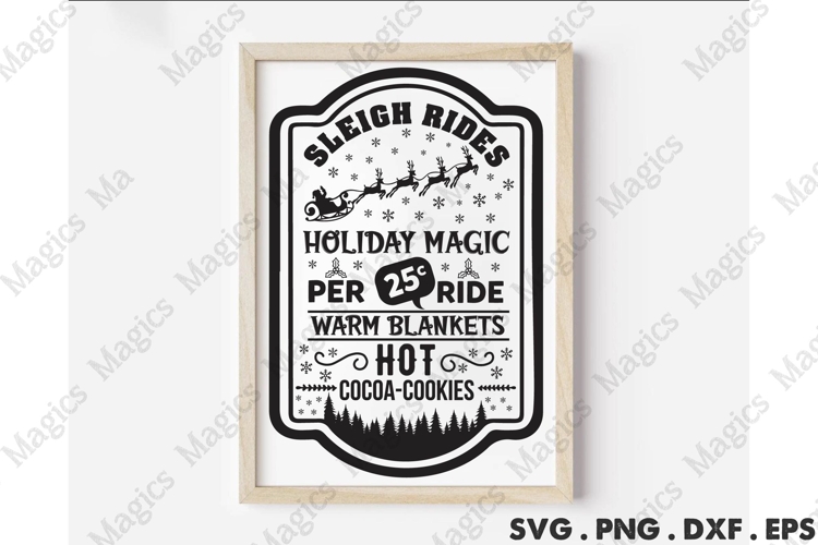 Sleigh Svg Image 11
