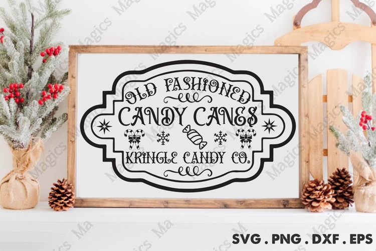 Old Fashioned Candy Canes Kringle Candy Co SVG