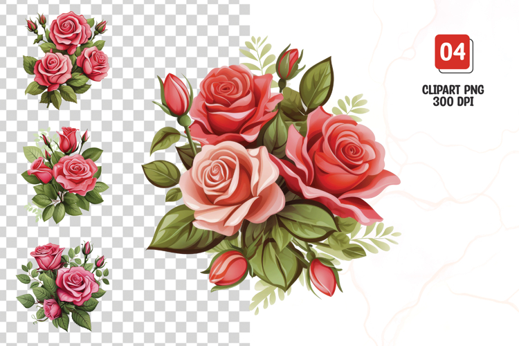 Red Roses Clipart Image 16