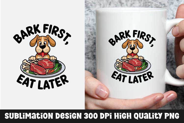 Dog sarcastic mug sublimation design example image 1