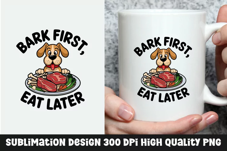 Dog sarcastic mug sublimation design