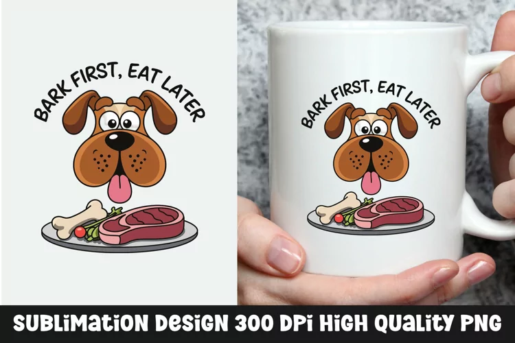 Dog sarcastic mug sublimation design