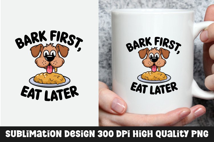 Dog sarcastic mug sublimation design example image 1