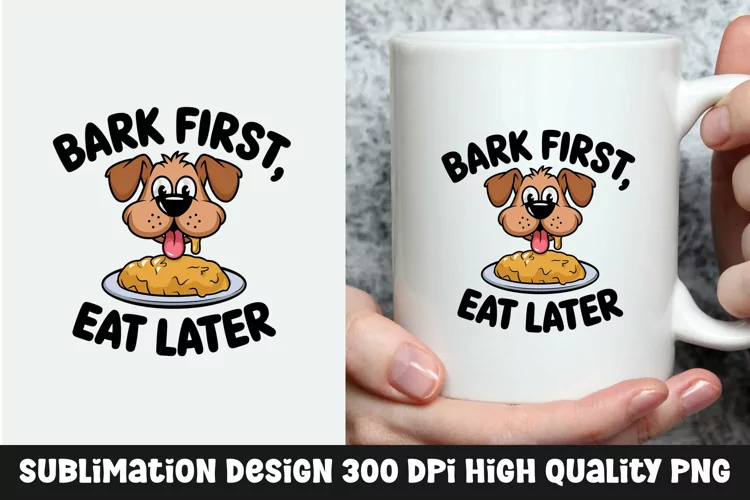 Dog sarcastic mug sublimation design