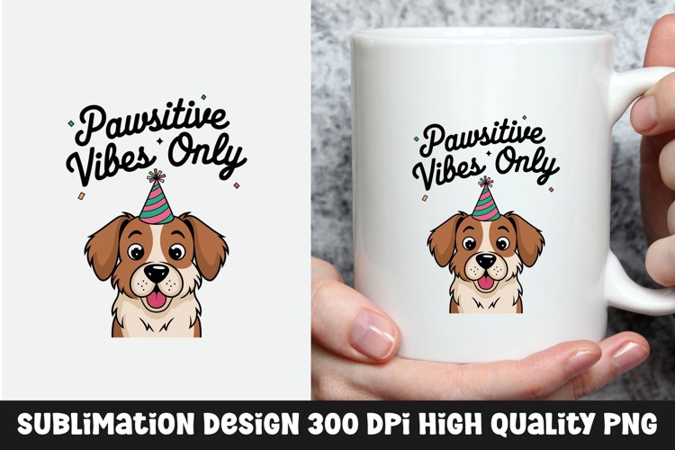 Dog sarcastic mug sublimation design example image 1