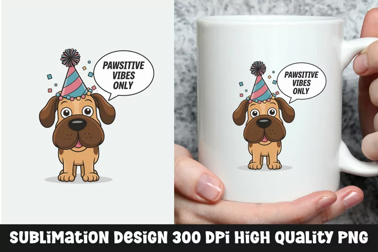 Dog sarcastic mug sublimation design