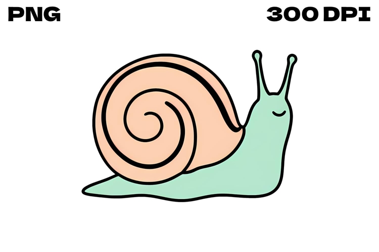 Hand-Drawn Snail Doodle